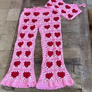 Sugar Thrillz Crochet Pant Set - $164 Original Price